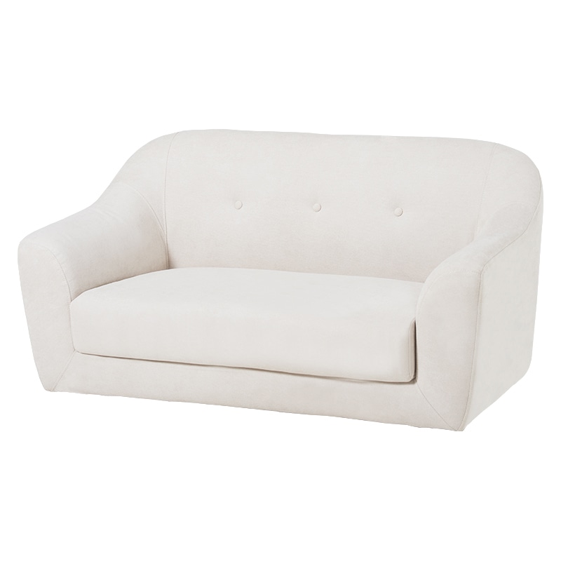 萩原 エメル 2人掛けソファ アイボリー エメル2P-IV 1台(ご注文単位1台)【直送品】