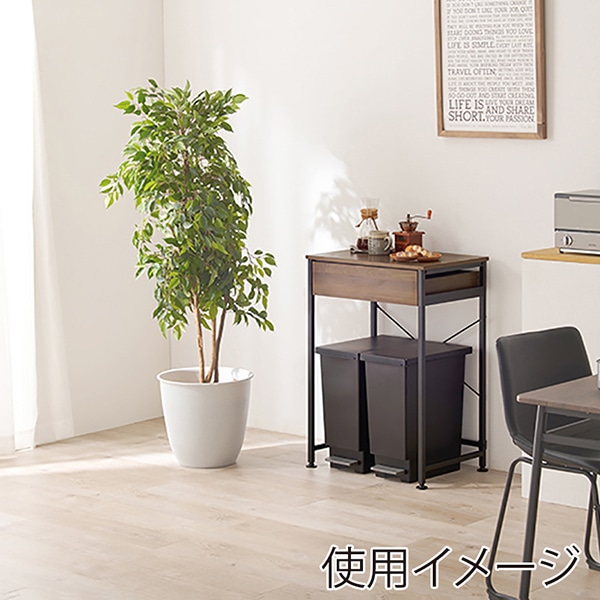 萩原 ごみ箱上ラック 幅60.5cm ブラウン KR-3770BR 1台(ご注文単位1台)【直送品】