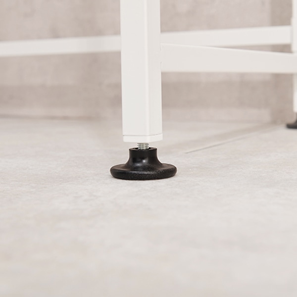 萩原 ごみ箱上ラック　幅60.5cm ホワイト KR-3770WH 1台（ご注文単位1台）【直送品】