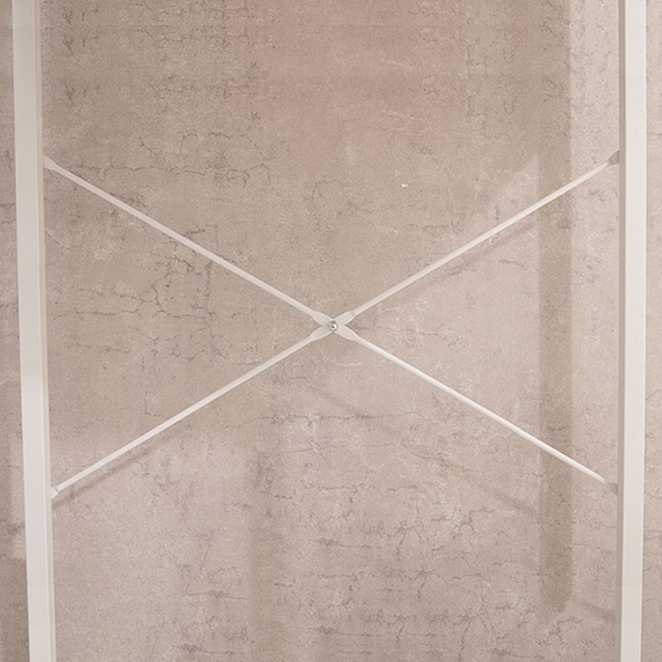 萩原 ごみ箱上ラック　幅60.5cm ホワイト KR-3770WH 1台（ご注文単位1台）【直送品】