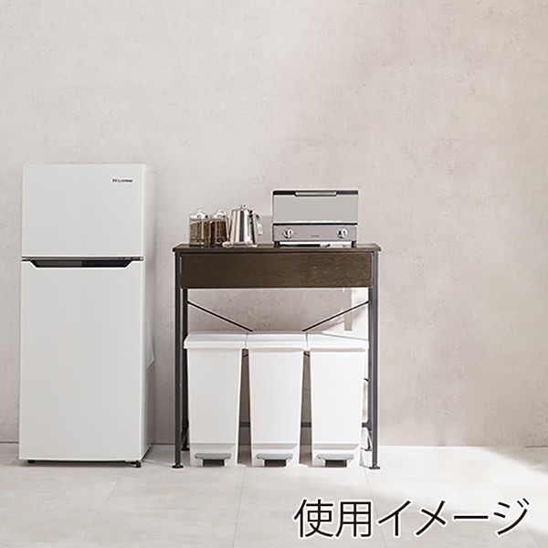 萩原 ごみ箱上ラック 幅80.5cm ダークブラウン KR-3771DBR 1台(ご注文単位1台)【直送品】