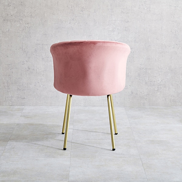 萩原 ベロア調チェア 幅57cm ディープピンク LC-4765DPI 1台(ご注文単位1台)【直送品】