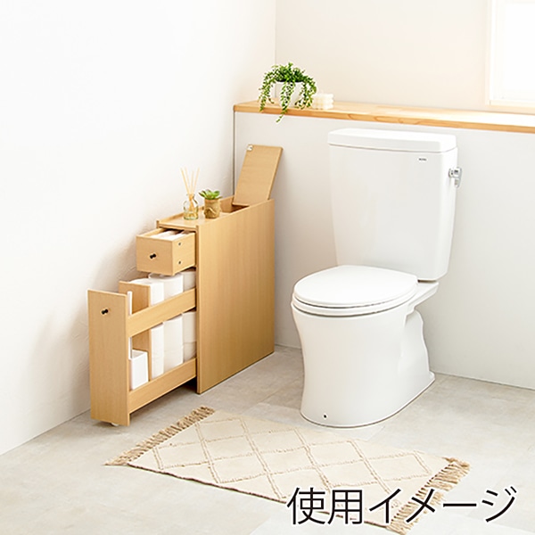萩原 トイレラック ナチュラル MTR-6227NA 1台(ご注文単位1台)【直送品】