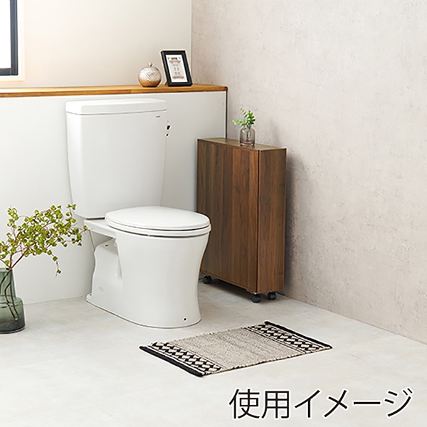 萩原 トイレラック ブラウン MTR-6228DBR 1台(ご注文単位1台)【直送品】