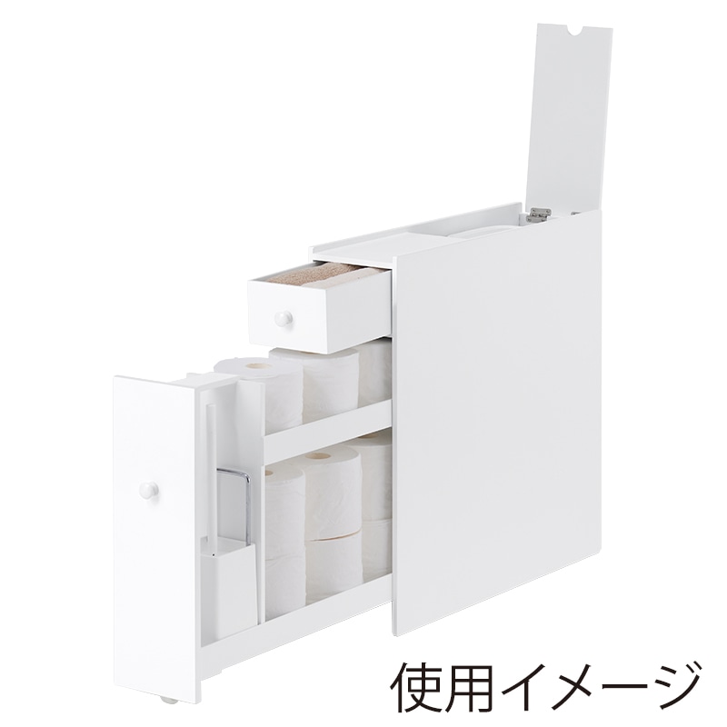 萩原 トイレラック ホワイト MTR-6229WH 1台（ご注文単位1台）【直送品】