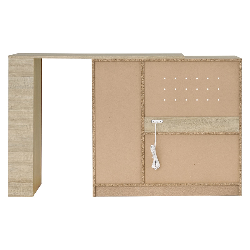 萩原 伸縮式キッチンカウンターセット　幅89cm ナチュラル VKC-7150NAOS 1台（ご注文単位1台）【直送品】