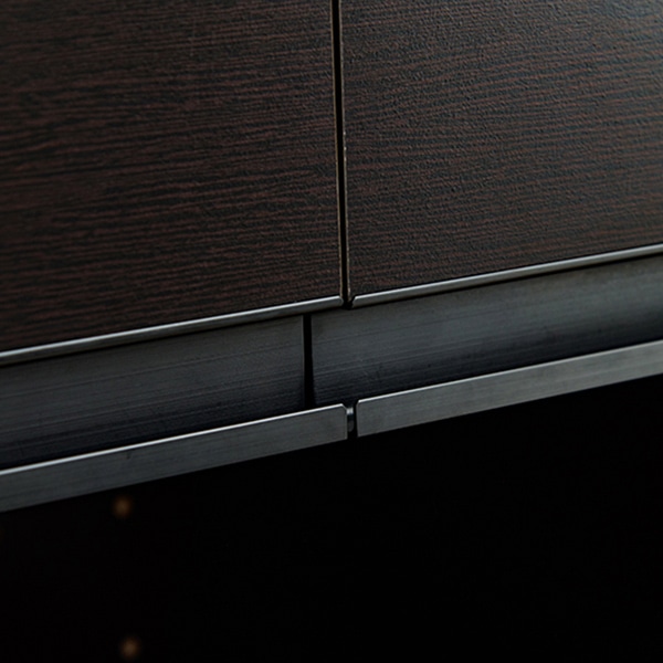 萩原 伸縮式キッチンカウンターセット 幅118cm ダークブラウン VKC-7151DBROS 1台(ご注文単位1台)【直送品】