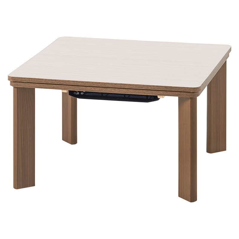 萩原 カジュアルこたつ 60×60cm ブラウン KOT-7380-60BR 1台(ご注文単位1台)【直送品】