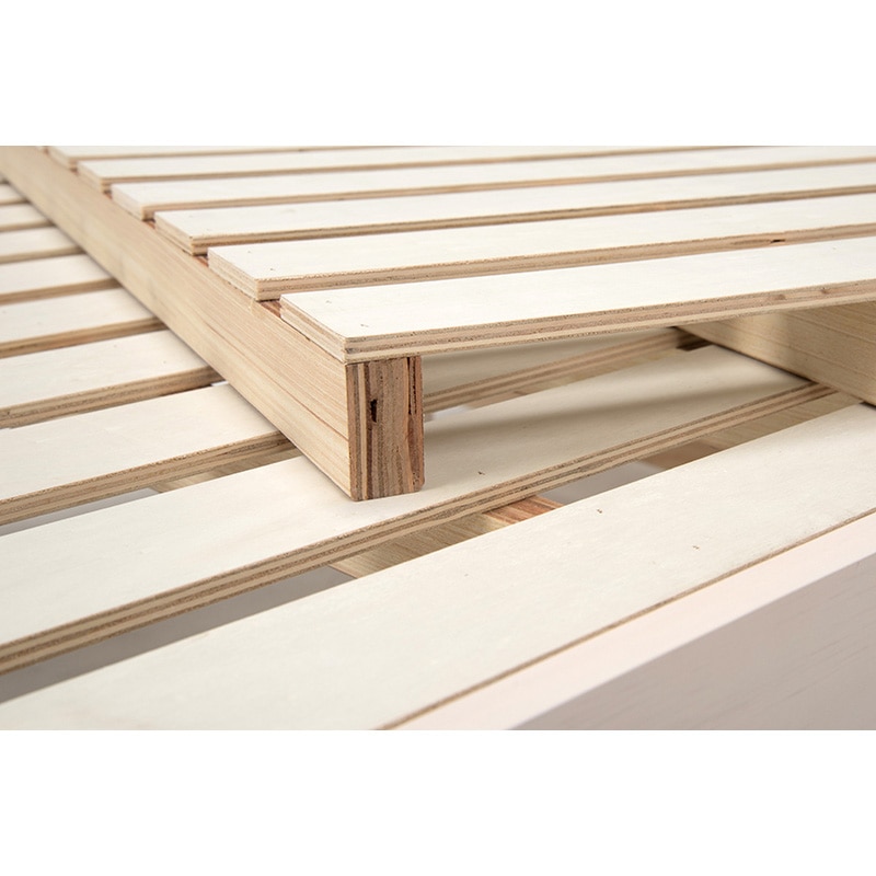 萩原 セミダブルベッド ボンネルコイルマットレス付 宮棚2段 ダークブラウン MB-5406SD+KM-3101 1台(ご注文単位1台)【直送品】