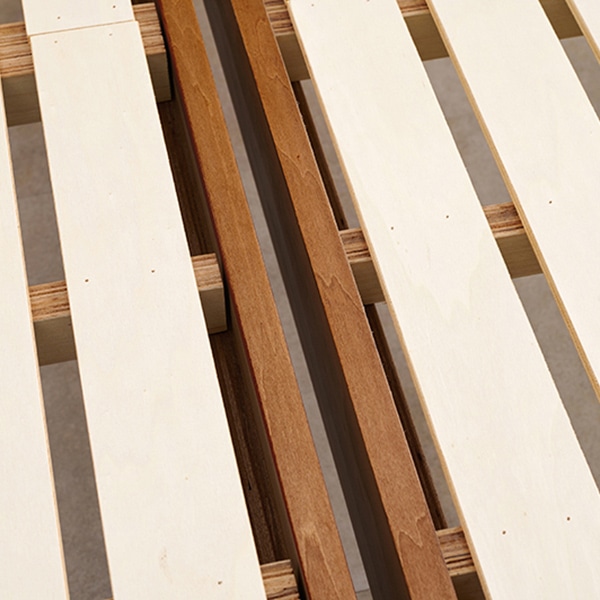 萩原 すのこベッド 組立簡単 セミダブル ライトブラウン MB-5145SDLBR 1台(ご注文単位1台)【直送品】