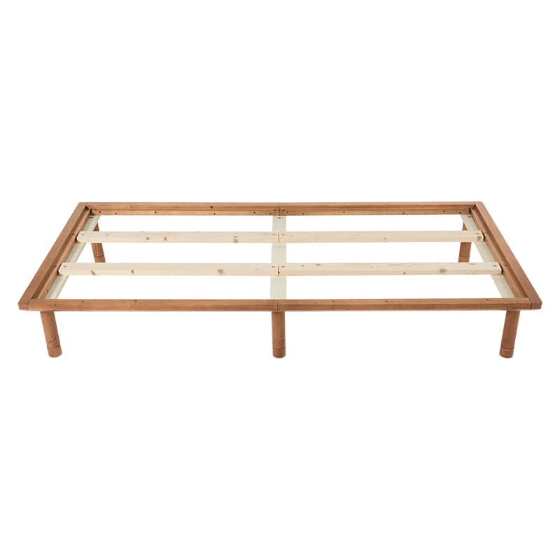 萩原 すのこベッド　高さ調節3段階　シングル ブラウン WB-7718SLBR 1台（ご注文単位1台）【直送品】