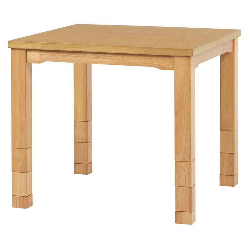 萩原 ダイニングこたつ4点セット 80×80cm ナチュラル KOT-7311-80+KC-7589 1セット(ご注文単位1セット)【直送品】