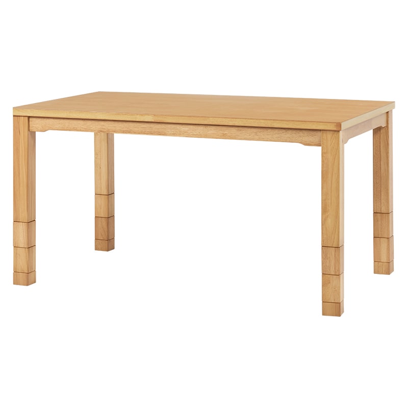 萩原 ダイニングこたつ6点セット 135×80cm ナチュラル KOT-7311-135+KC-7589 1セット(ご注文単位1セット)【直送品】