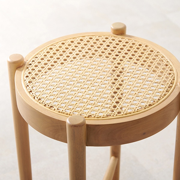 萩原 ラタン調スツール RH-1244-NA 1台(ご注文単位1台)【直送品】