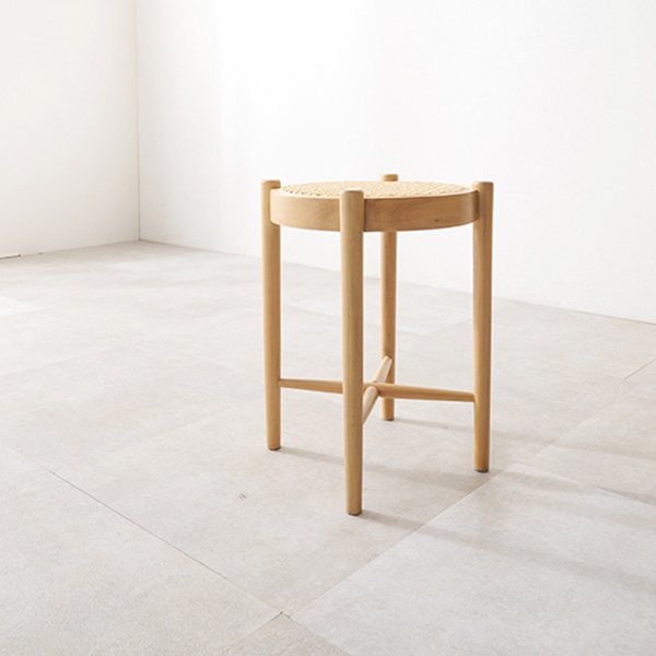 萩原 ラタン調スツール RH-1244-NA 1台(ご注文単位1台)【直送品】