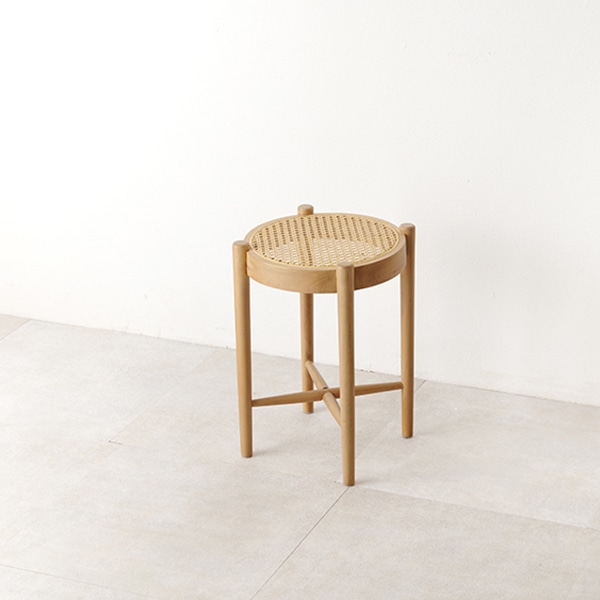 萩原 ラタン調スツール RH-1244-NA 1台(ご注文単位1台)【直送品】