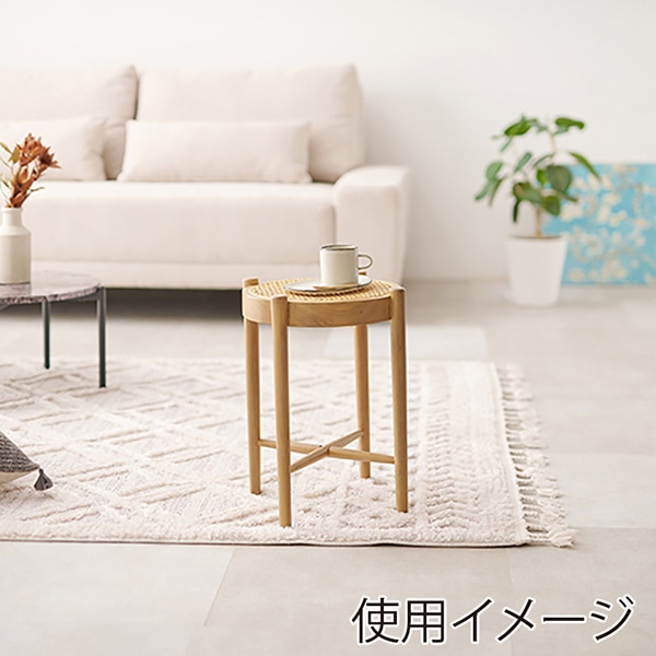 萩原 ラタン調スツール RH-1244-NA 1台(ご注文単位1台)【直送品】