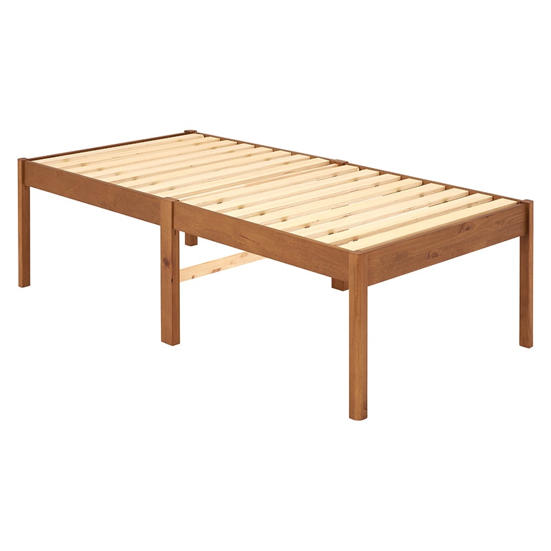 萩原 すのこベッド 組立簡単 シングル ライトブラウン MB-5249SLBR 1台(ご注文単位1台)【直送品】