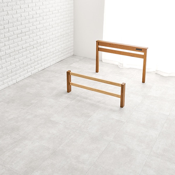 萩原 すのこベッド 組立簡単 宮棚付 シングル ライトブラウン MB-5151SLBR 1台(ご注文単位1台)【直送品】