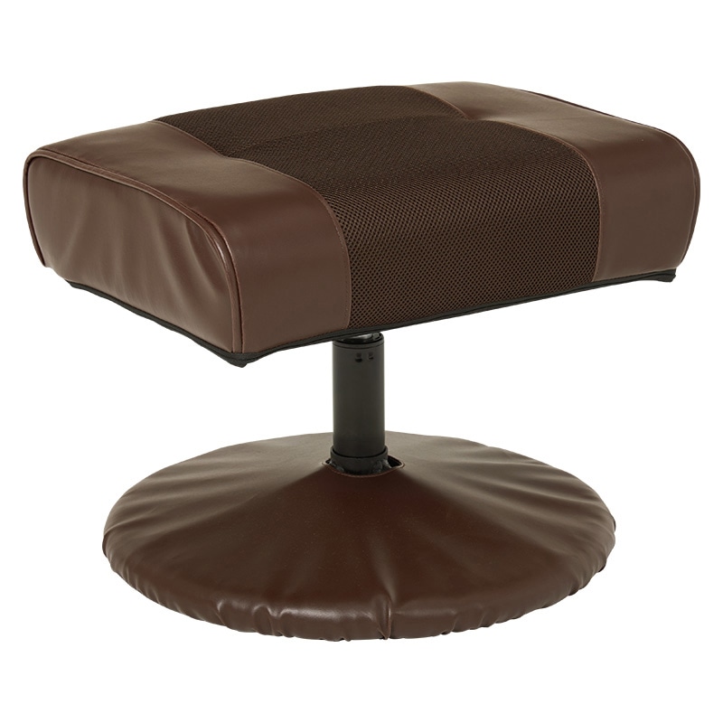 萩原 オットマン付きリクライニングチェア ブラウン LZ-4719BR 1台(ご注文単位1台)【直送品】