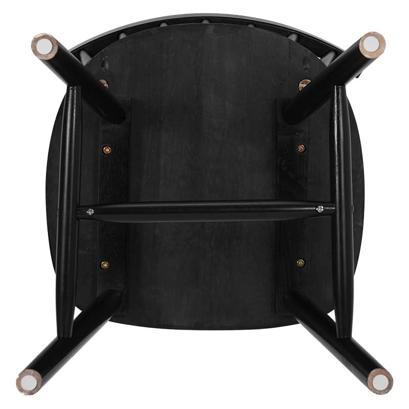 萩原 ウィンザーチェア ブラック BC-8642BK 1台(ご注文単位2台)【直送品】