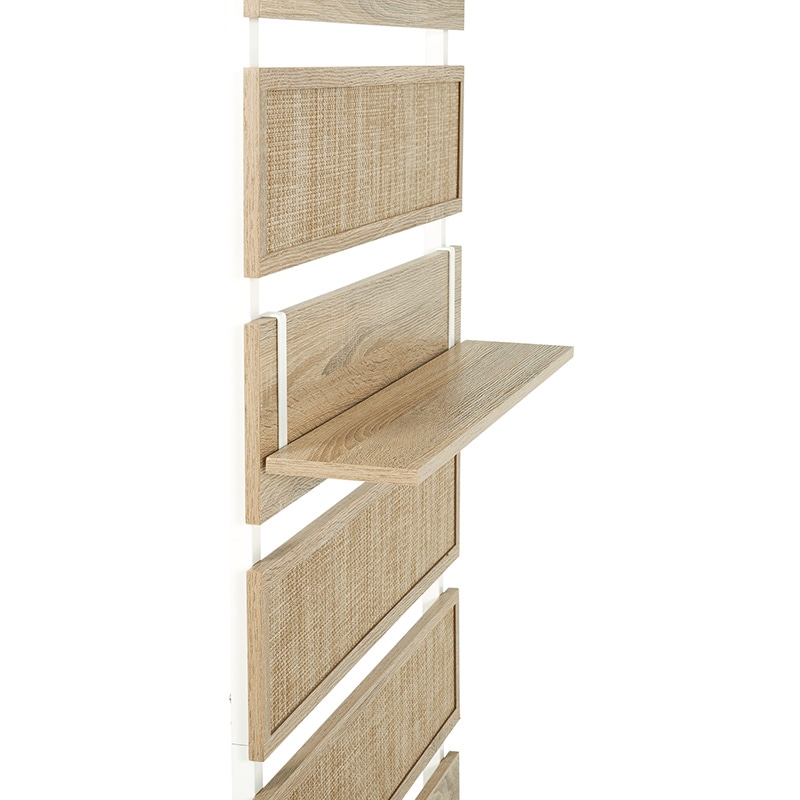 萩原 突っ張りウォールラック　7段階高さ調節　幅60cm  KTR-3127NW 1台（ご注文単位1台）【直送品】