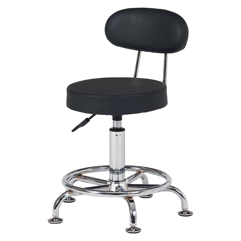 萩原 キッチンチェア　昇降式 ブラック LHC-4051BK 1台（ご注文単位1台）【直送品】