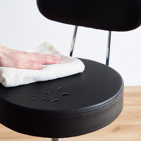 萩原 キッチンチェア　昇降式 ブラック LHC-4051BK 1台（ご注文単位1台）【直送品】