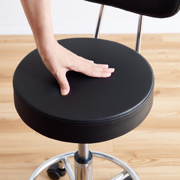 萩原 キッチンチェア　昇降式 ブラック LHC-4051BK 1台（ご注文単位1台）【直送品】