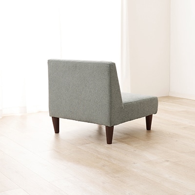 萩原 フラット 1人掛けソファ グレー フラット1P-GY 1台(ご注文単位1台)【直送品】