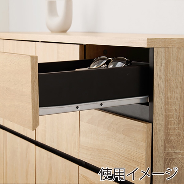 萩原 キャビネット 幅79cm ナチュラル RCC-1490NA 1台(ご注文単位1台)【直送品】