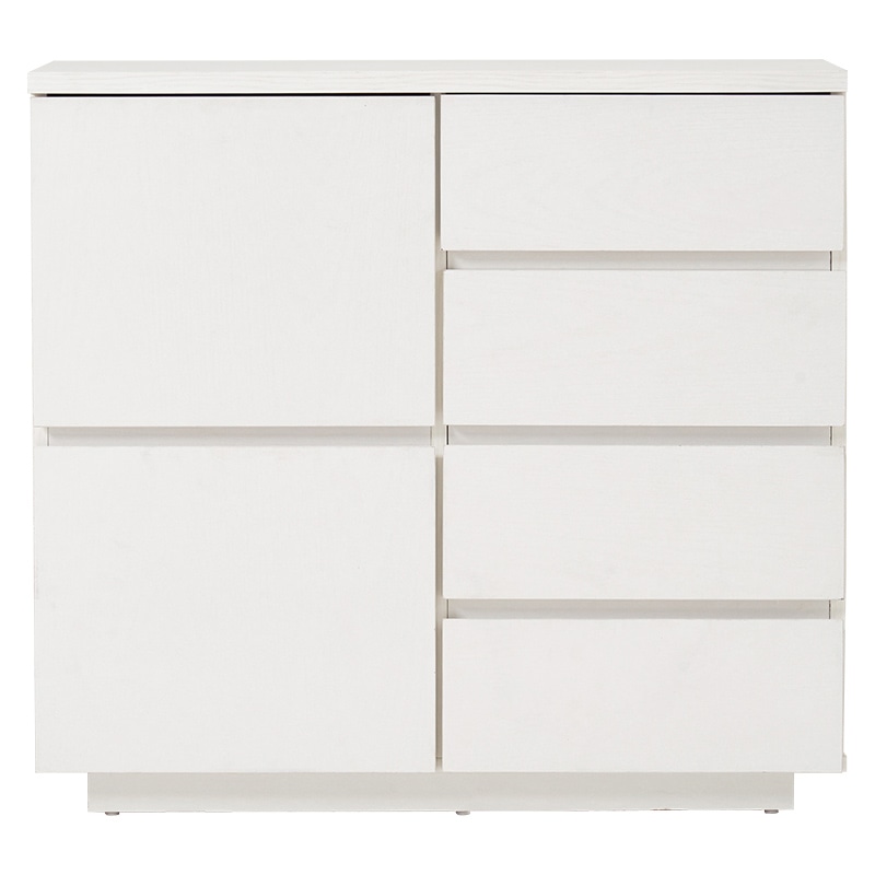 萩原 キャビネット 幅79cm ホワイト RCC-1490WH 1台(ご注文単位1台)【直送品】