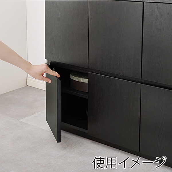 萩原 キャビネット 幅119cm ダークブラウン RCC-1491DBR 1台(ご注文単位1台)【直送品】