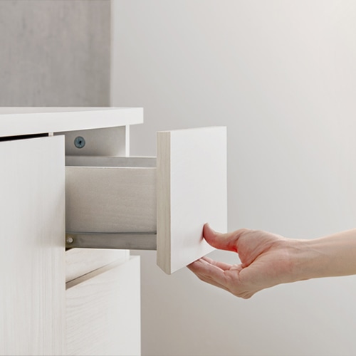 萩原 キャビネット 幅119cm ホワイト RCC-1491WH 1台(ご注文単位1台)【直送品】