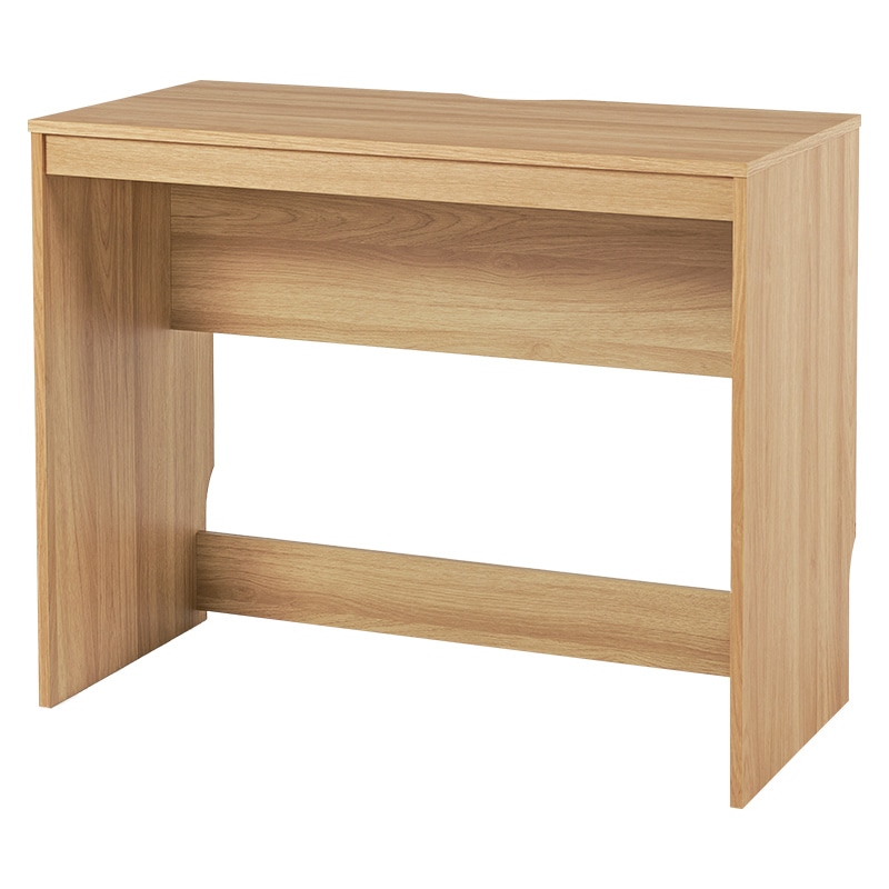 萩原 スリムデスク 幅90cm ナチュラル RT-1097NA 1台(ご注文単位1台)【直送品】