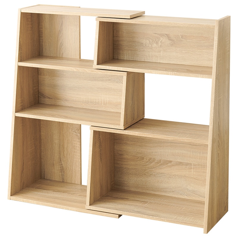 萩原 伸縮式本棚 スライドラック ナチュラル RCC-1130NA 1台(ご注文単位1台)【直送品】