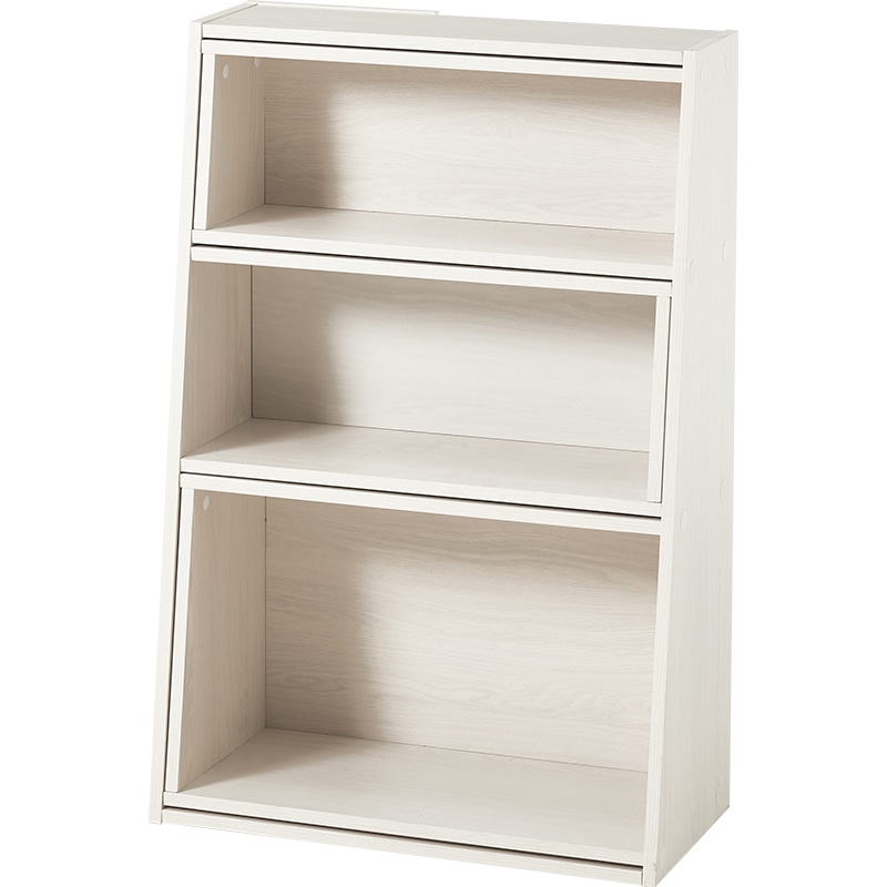 萩原 伸縮式本棚 スライドラック ホワイト RCC-1130WS 1台(ご注文単位1台)【直送品】