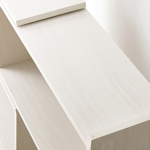 萩原 伸縮式本棚 スライドラック ホワイト RCC-1130WS 1台(ご注文単位1台)【直送品】