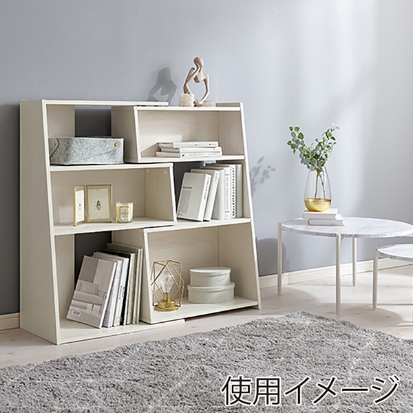 萩原 伸縮式本棚 スライドラック ホワイト RCC-1130WS 1台(ご注文単位1台)【直送品】