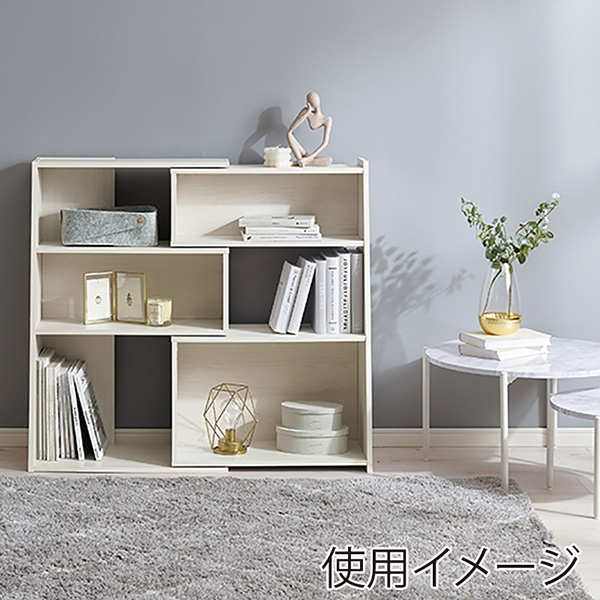 萩原 伸縮式本棚 スライドラック ホワイト RCC-1130WS 1台(ご注文単位1台)【直送品】