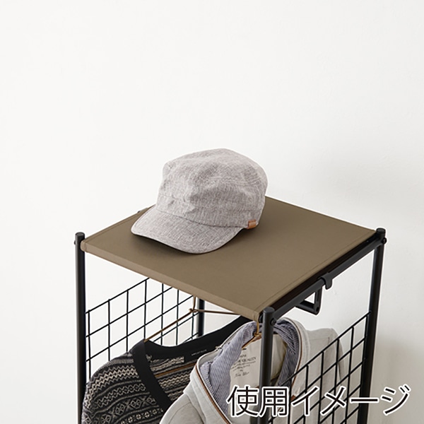 萩原 ハンガーラック 幅40cm 引出し2杯 ブラウン KHR-3186BR 1台(ご注文単位1台)【直送品】