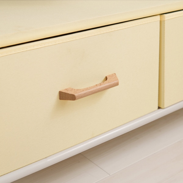 萩原 ハンガーラック　幅105cm　引出し5杯 ホワイト KHR-3189WH 1台（ご注文単位1台）【直送品】