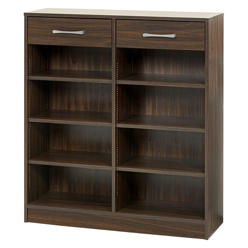 萩原 ブックラック 幅90cm ブラウン RCC-1708BR 1台(ご注文単位1台)【直送品】