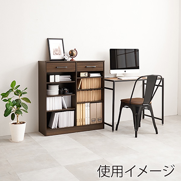 萩原 ブックラック 幅90cm ブラウン RCC-1708BR 1台(ご注文単位1台)【直送品】