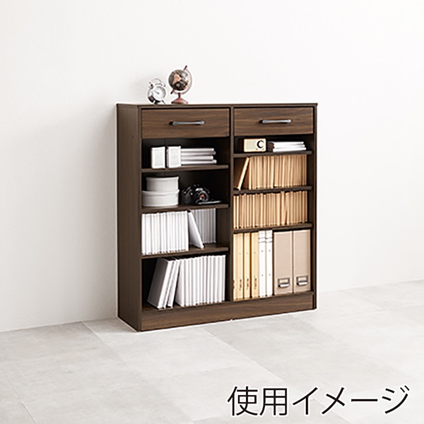 萩原 ブックラック 幅90cm ブラウン RCC-1708BR 1台(ご注文単位1台)【直送品】