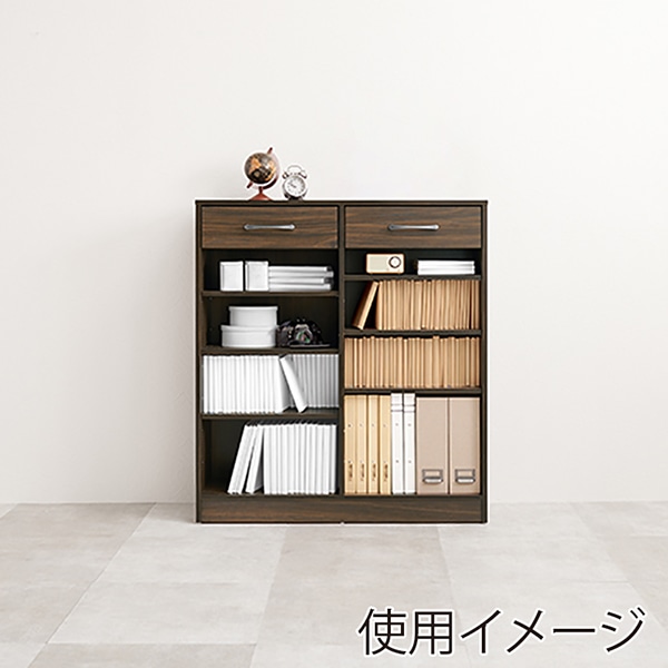 萩原 ブックラック 幅90cm ブラウン RCC-1708BR 1台(ご注文単位1台)【直送品】