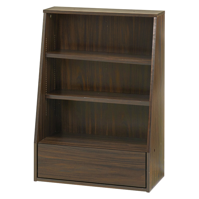 萩原 ブックラック 幅60cm ロータイプ ブラウン RCC-1906BR 1台(ご注文単位1台)【直送品】