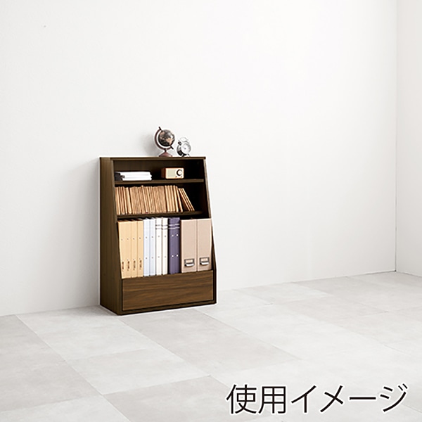 萩原 ブックラック 幅60cm ロータイプ ブラウン RCC-1906BR 1台(ご注文単位1台)【直送品】