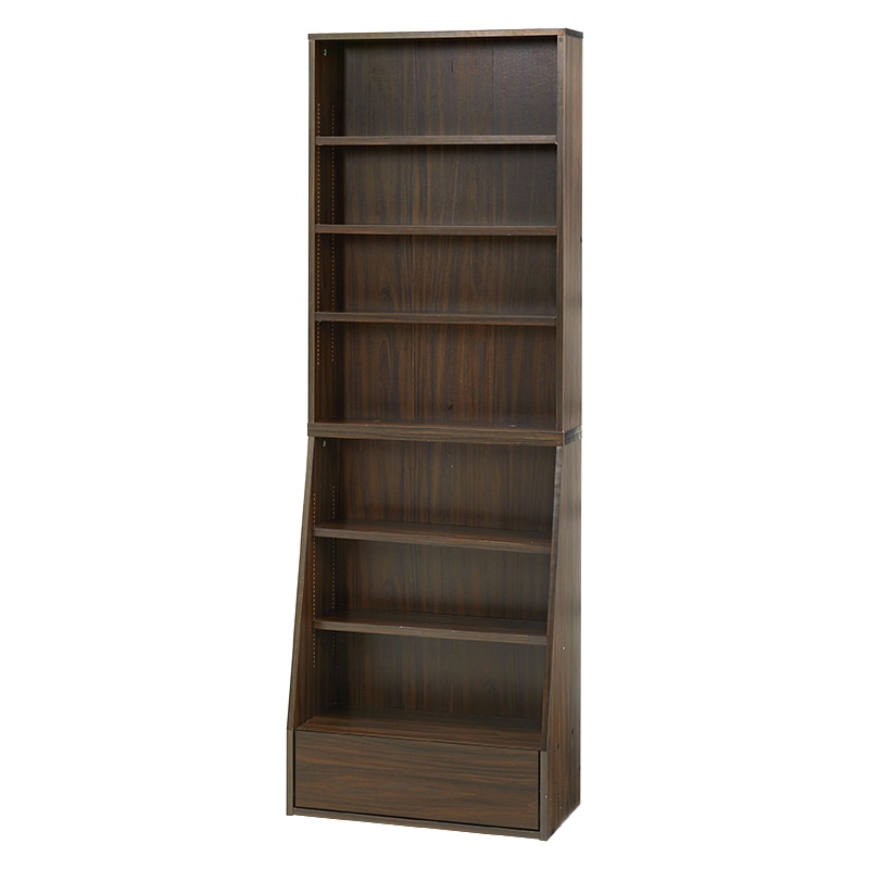 萩原 ブックラック 幅60cm ハイタイプ ブラウン RCC-1906BR-S 1台(ご注文単位1台)【直送品】