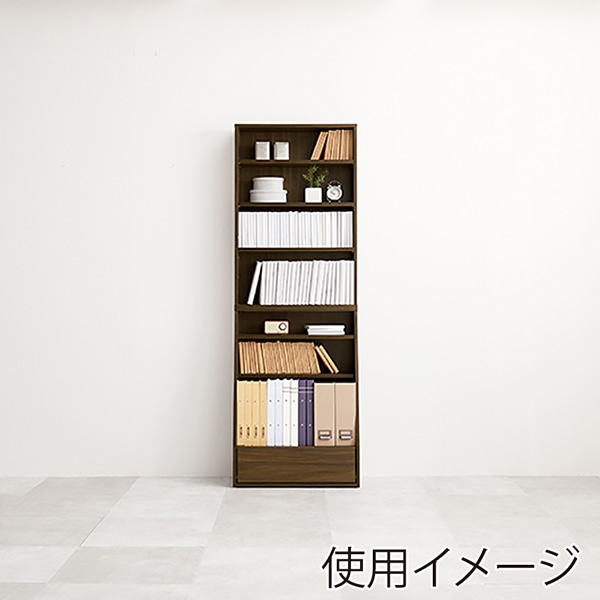 萩原 ブックラック 幅60cm ハイタイプ ブラウン RCC-1906BR-S 1台(ご注文単位1台)【直送品】